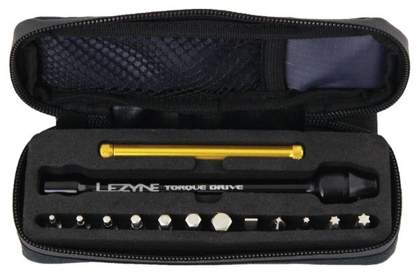 Coffret Clé Dynamométrique Lezyne TORQUE DRIVE Noir Or