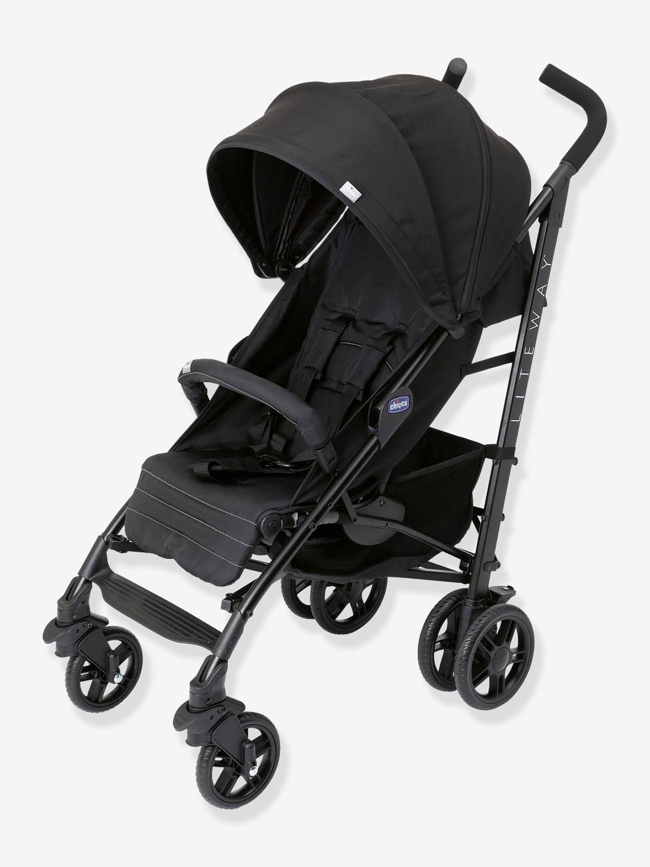 Carrinho de bebê CHICCO Liteway 4, preto liso