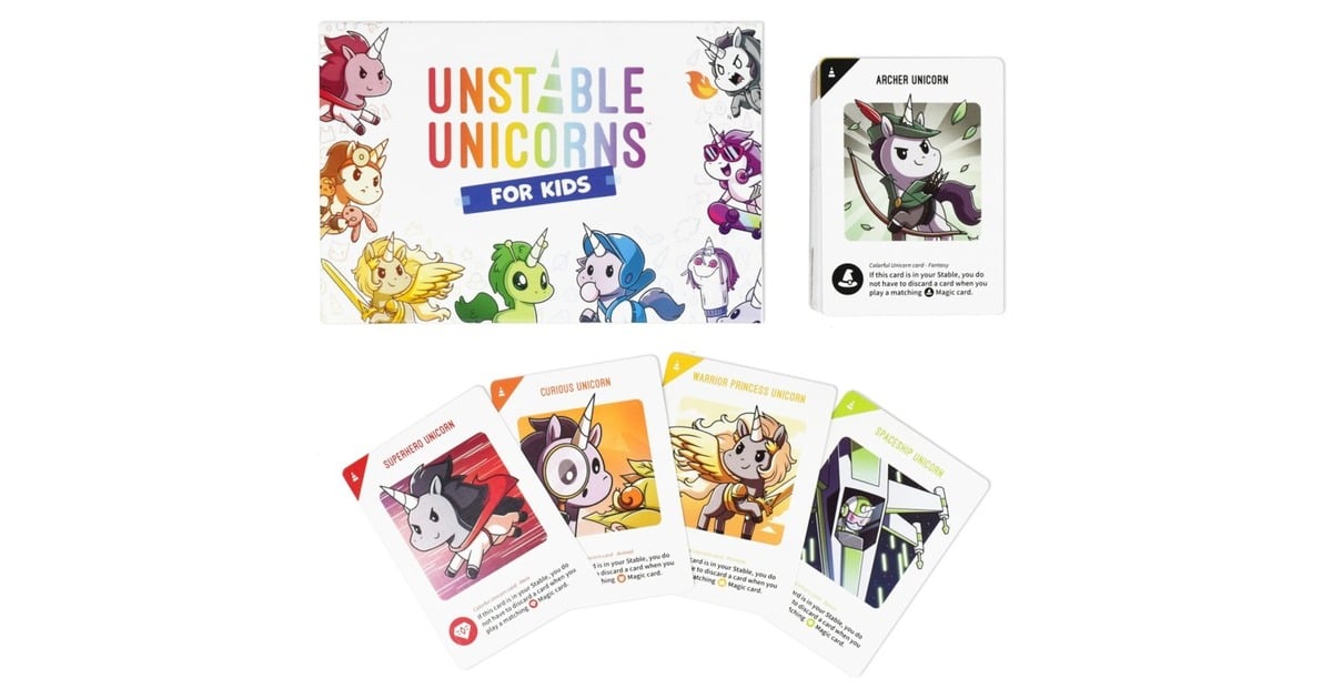 AsmodeeUnstable Unicorns: Kids Edition Kaartspel  (Engels, 2 - 6 spelers, 15 - 45 minuten, Vanaf 6 jaar)