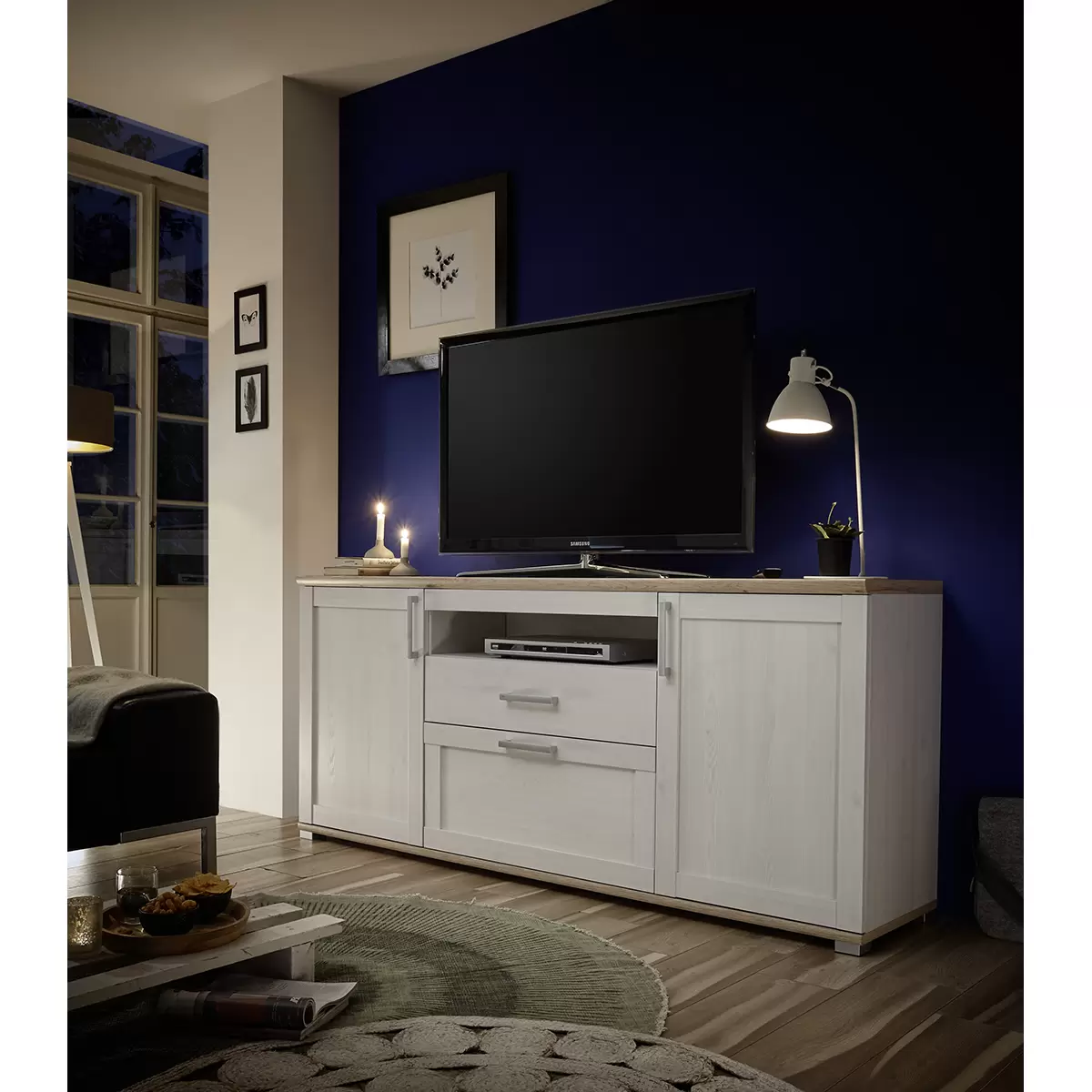 TV-Sideboard Romance beige,Eiche