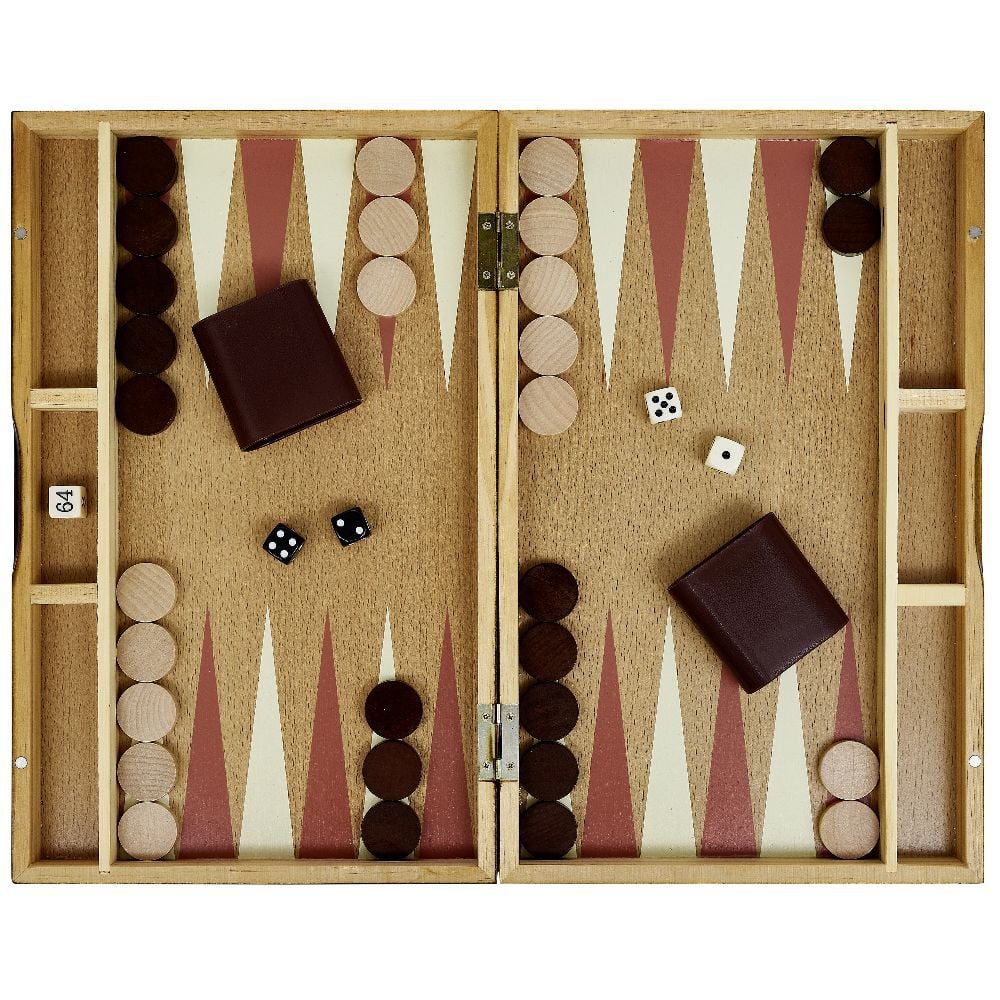 Jeu backgammon en bois