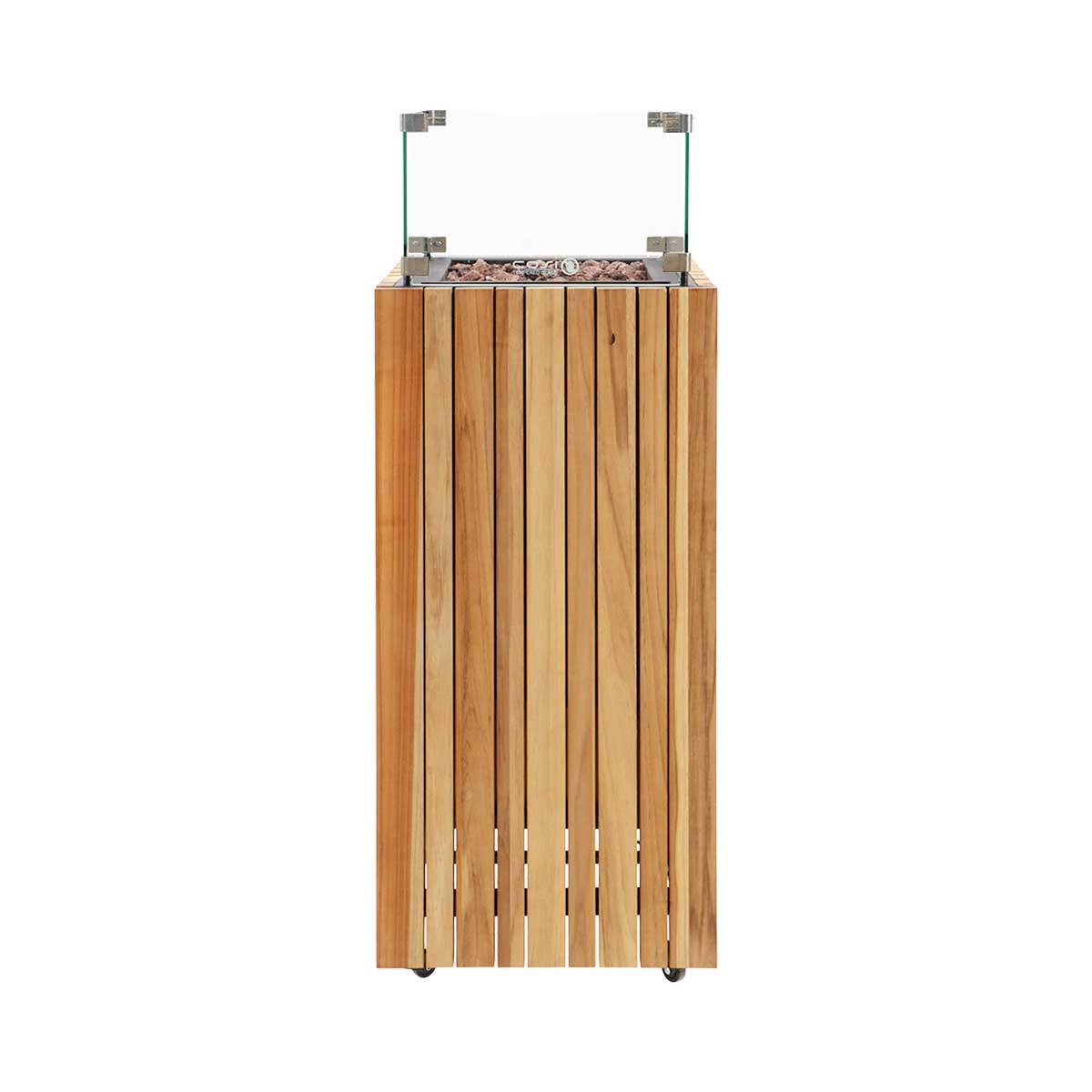 Cosi Fires Cosipillar square 30 mbar sfeerhaard - Teak