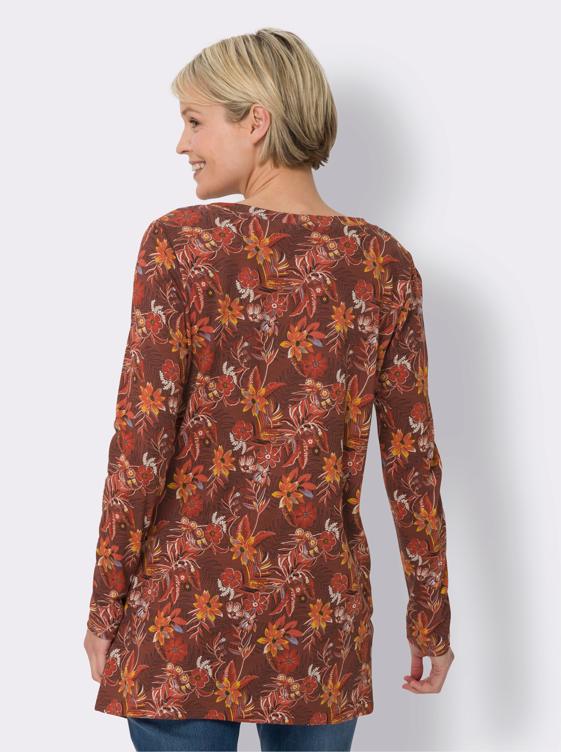 Longshirt aus reiner Viskose
