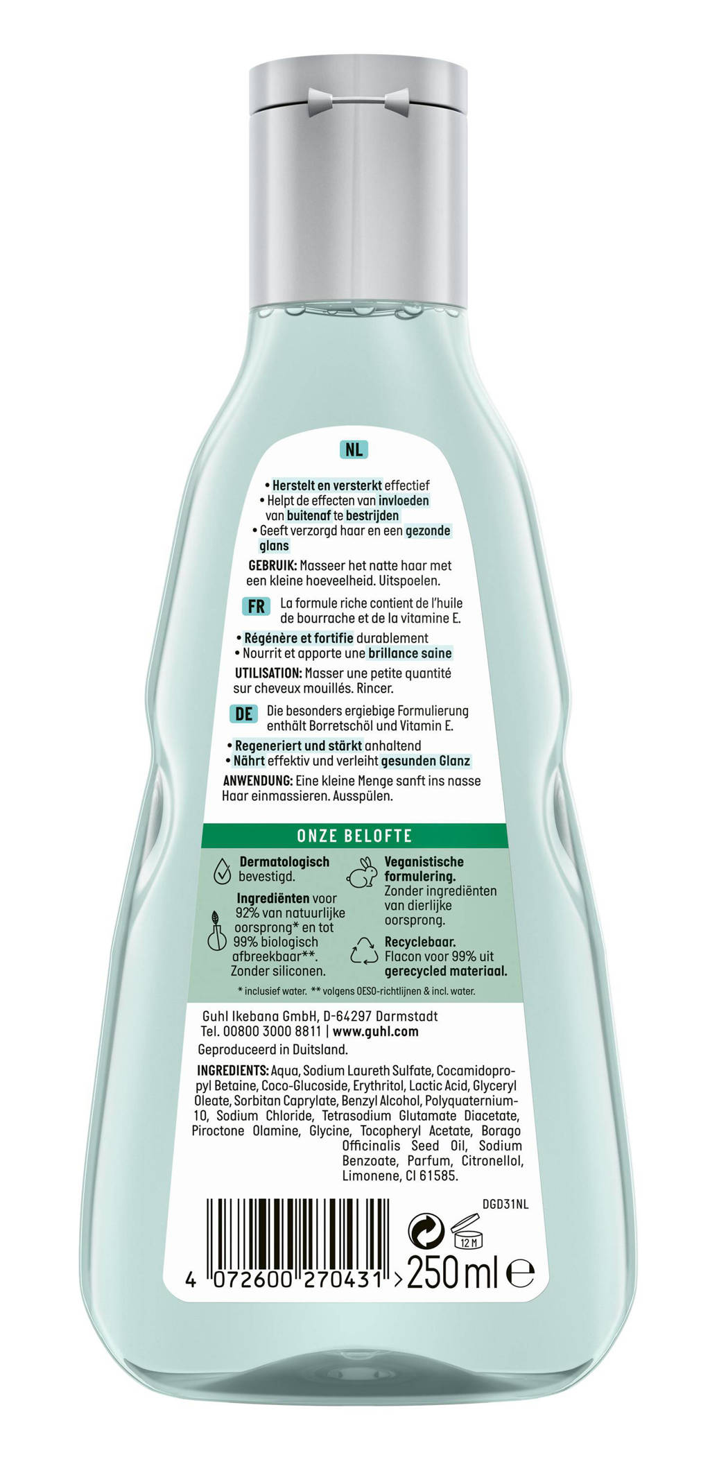 Nature Repair shampoo - 4 x 250 ml - voordeelverpakking