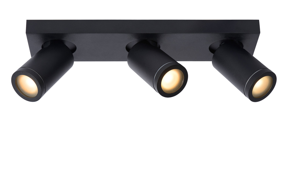 Lucide Taylor plafondlamp 3 spots 5W zwart