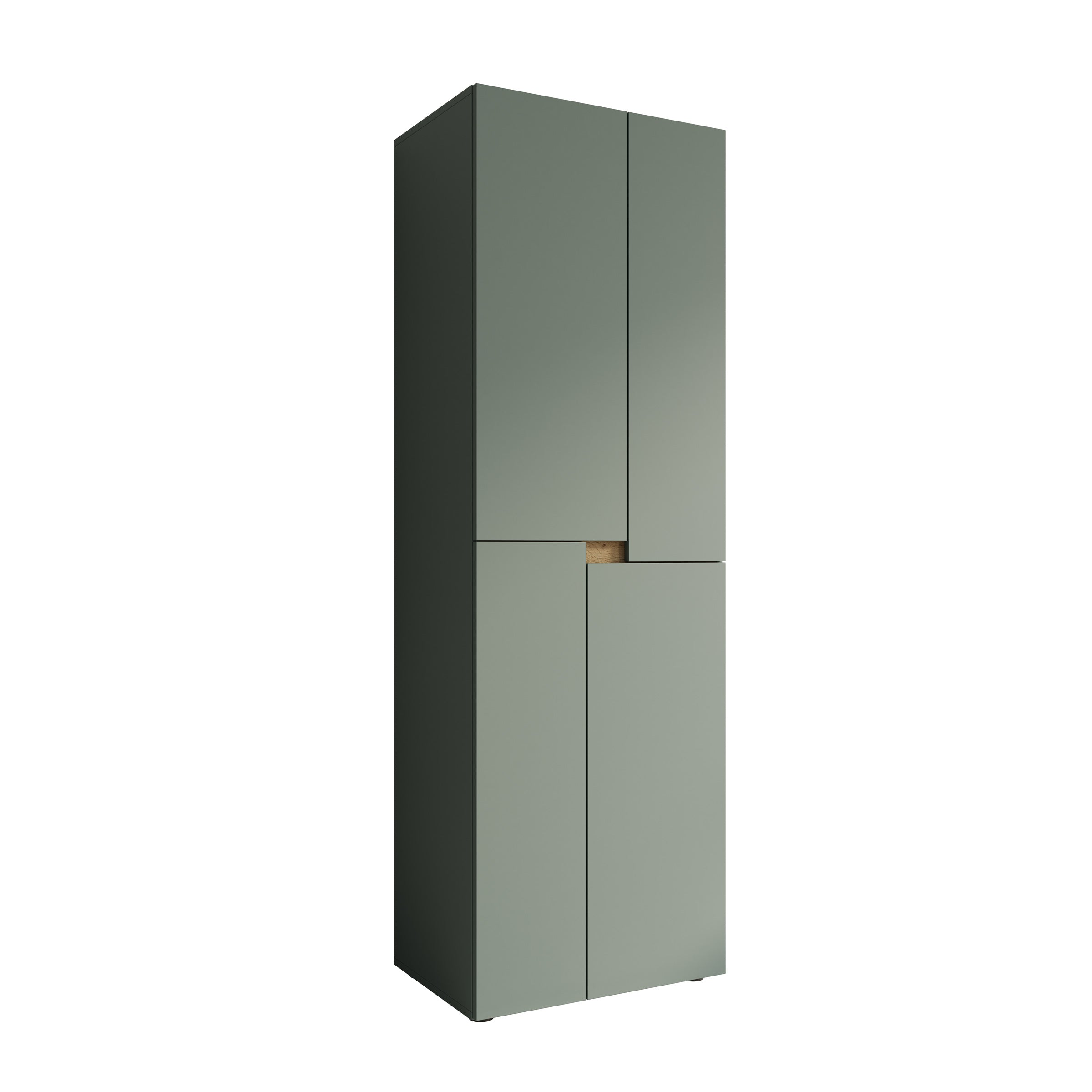 Lombok - Kledingkast met 4 deuren - Groen - 60x42x184 cm