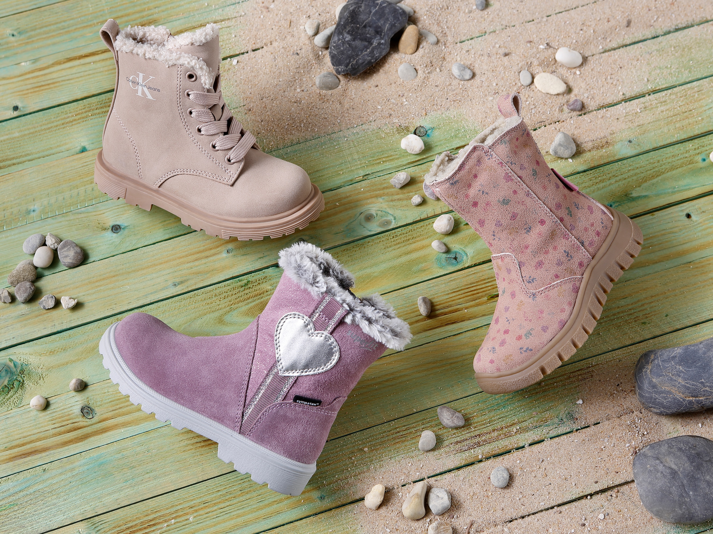 Naturino Winterstiefel »PUKAK ZIP WP Weite: schmal«  Schlupfstiefel mit TEX-Ausstattung , Grössenschablone zum Download
