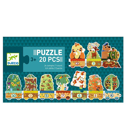 Djeco Puzzlespiel - 20 Teile - Ich zähle