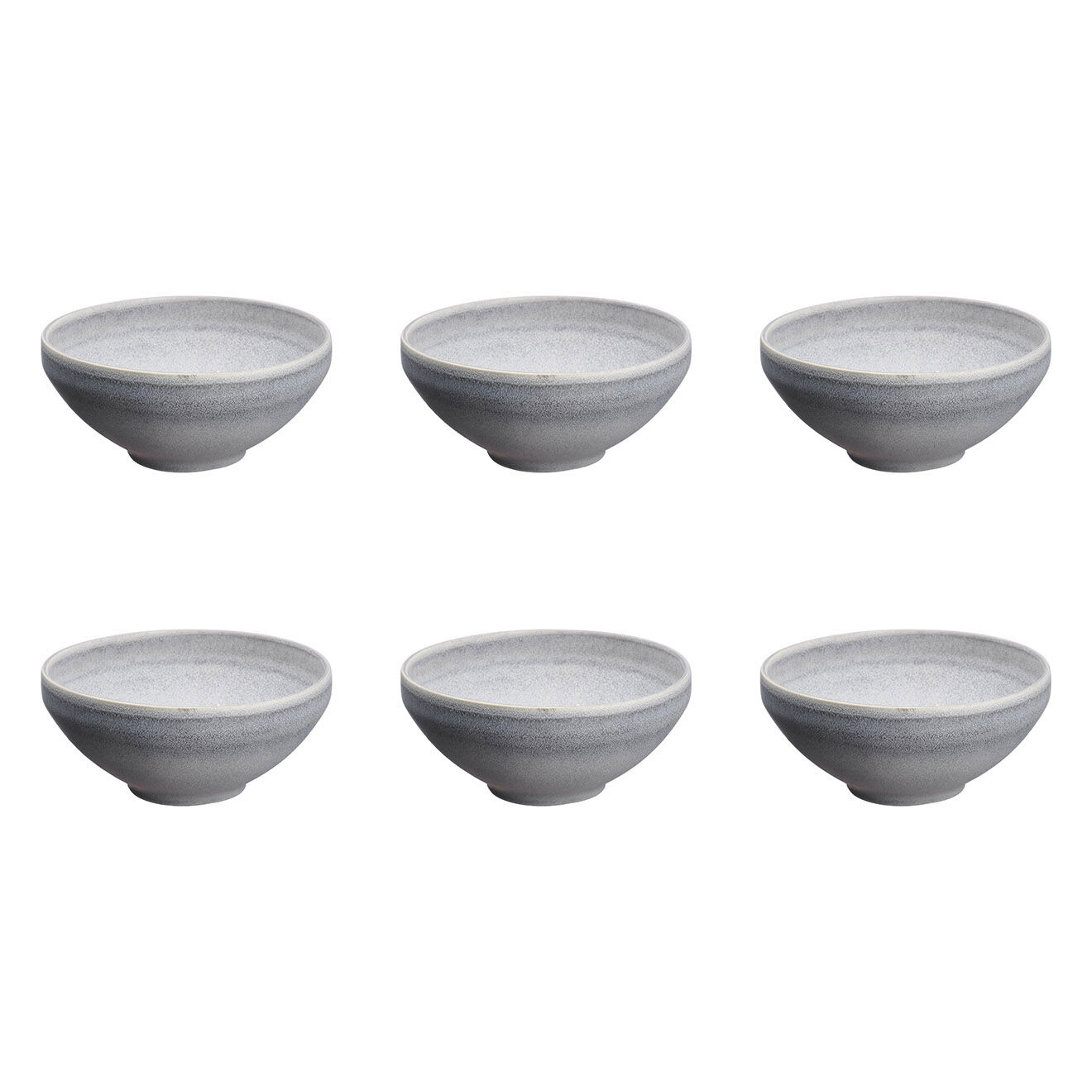 Bjorn 6 Bols en Grès Stone gris clair - 60 cl