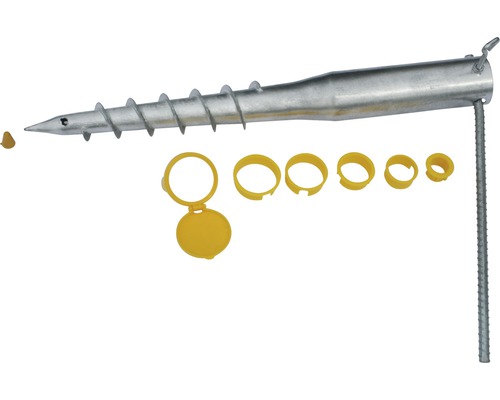 Schroefanker voor telescopische mast