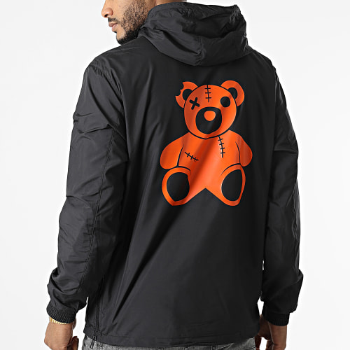 Coupe-Vent Nounours Noir Orange