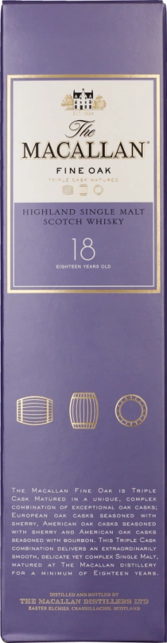 THE MACALLAN 18 YEARS FINE OAK 70CL