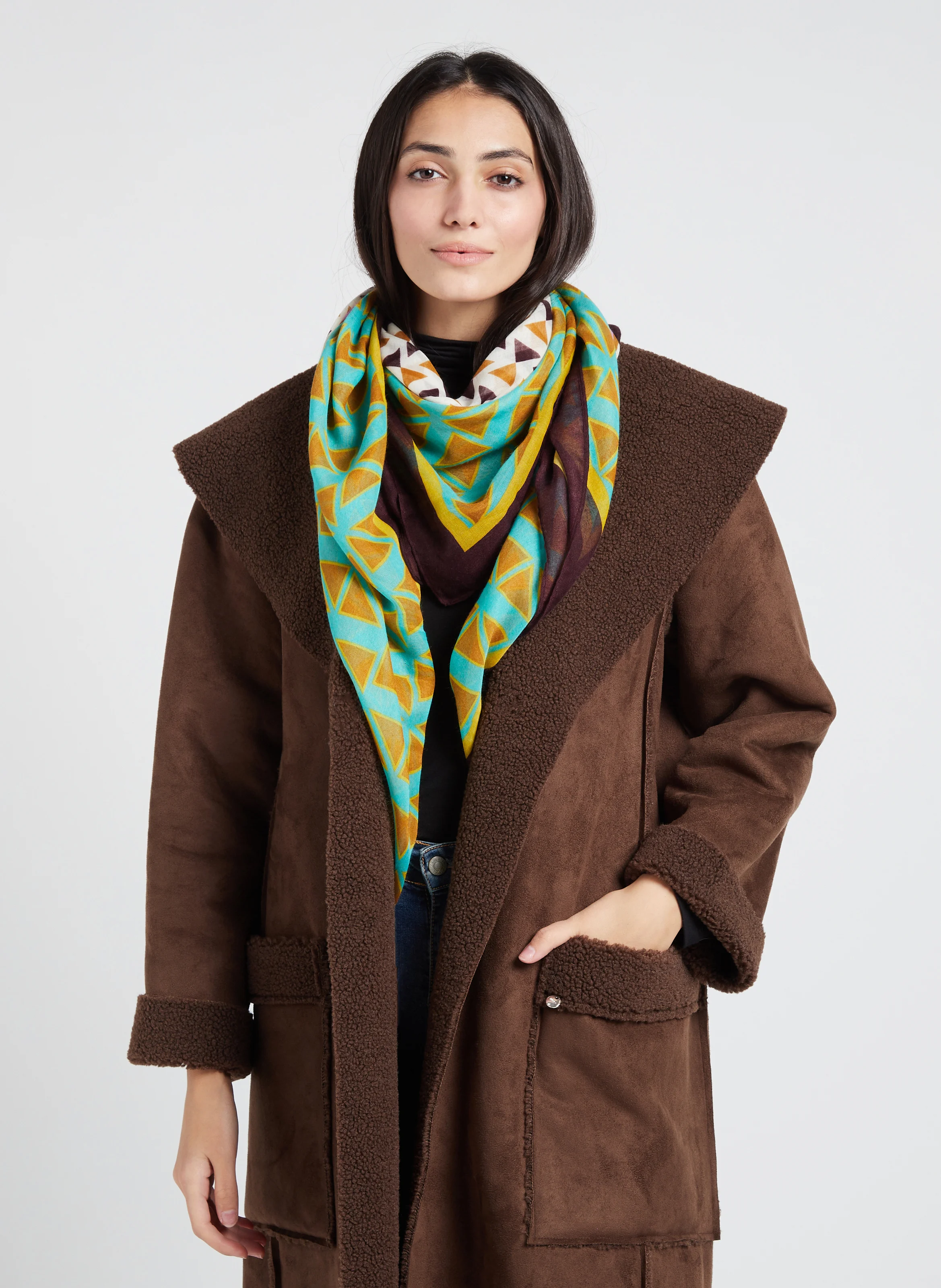 TASSELO - Foulard imprimé | Rouge