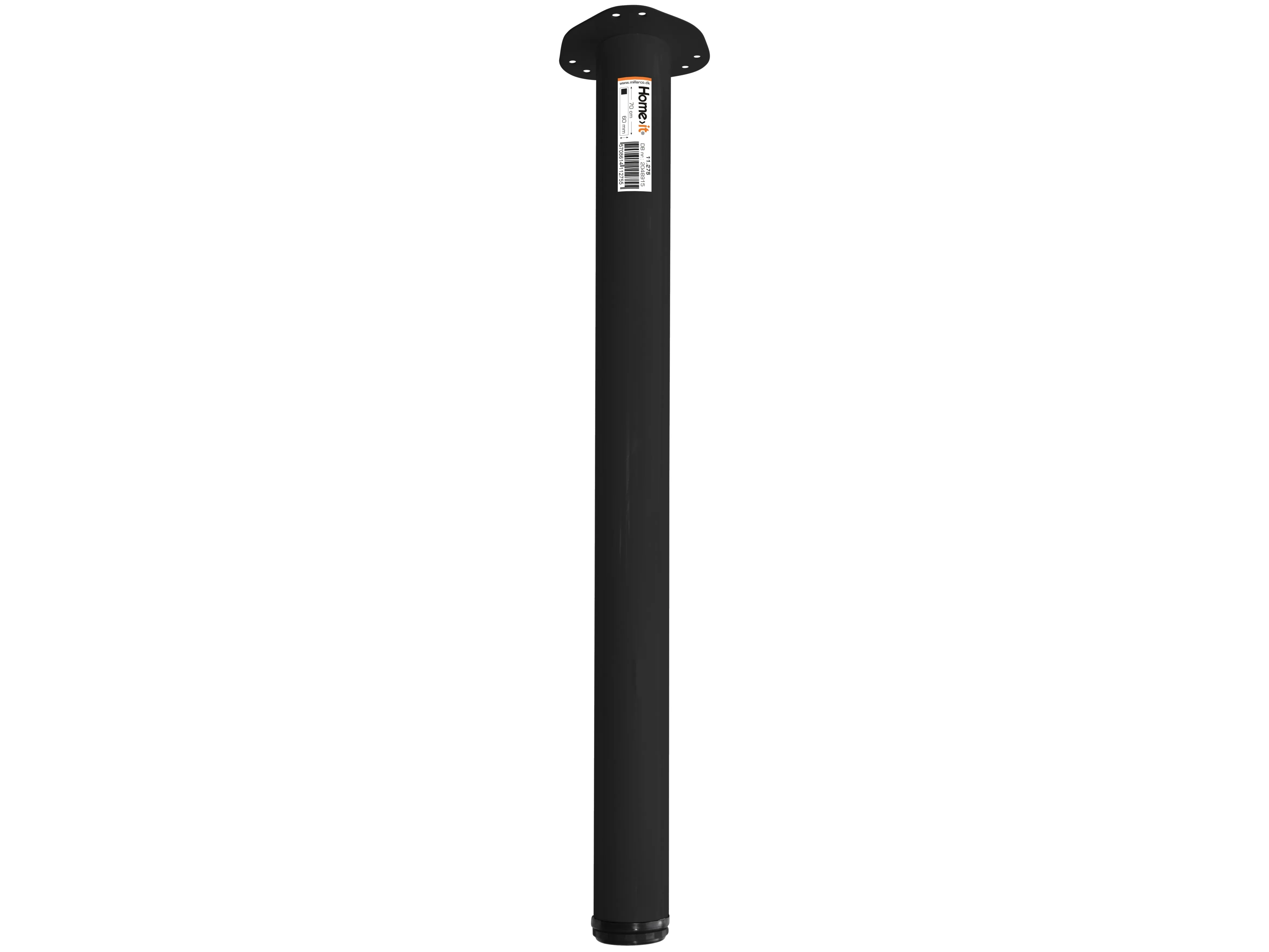Home>it® rund bordben med stilleskrue Ø60 mm x 70 cm sort