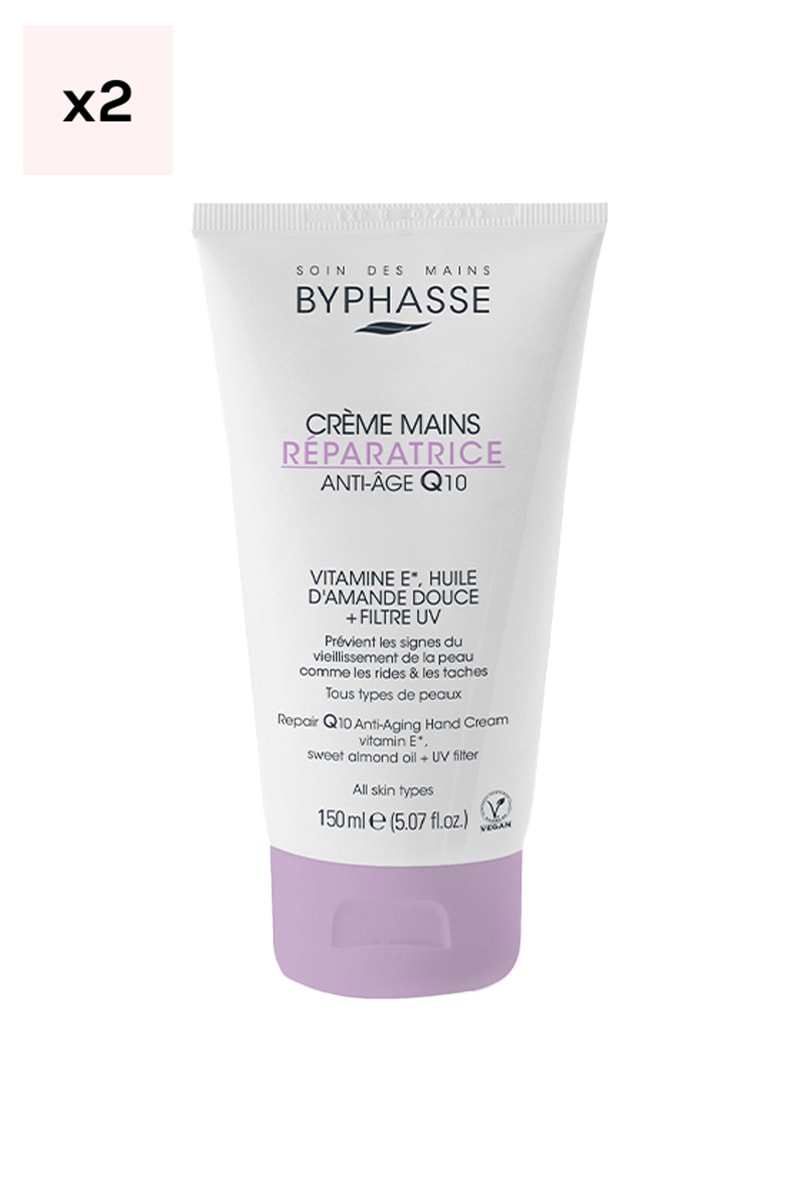 Crèmes mains réparatrices anti-âge - Q10 - 2 x 150 ml