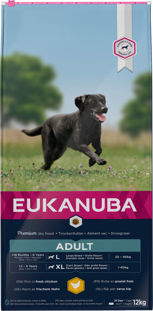 Eukanuba Active Adult Large - Hondenvoer - 12 Kilogram - kip