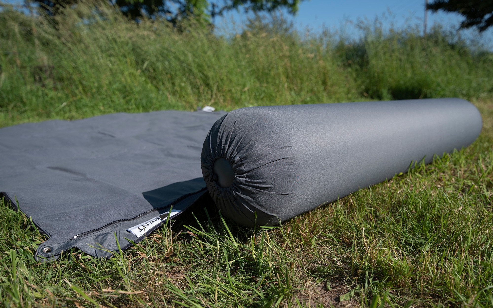 Bent Kissenrolle Zip-XL Lounger steel grey