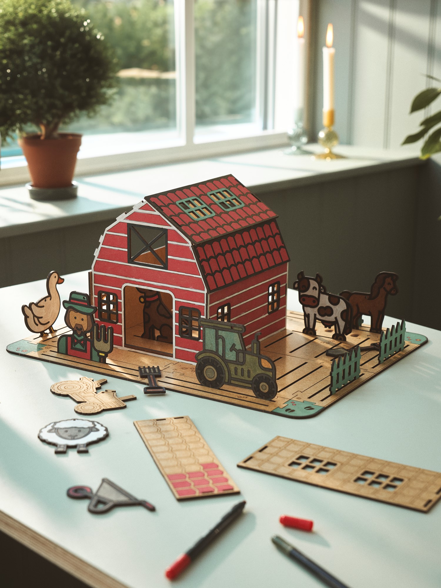 DIY-kit Barn Life | HDF. | Brown | Crateit