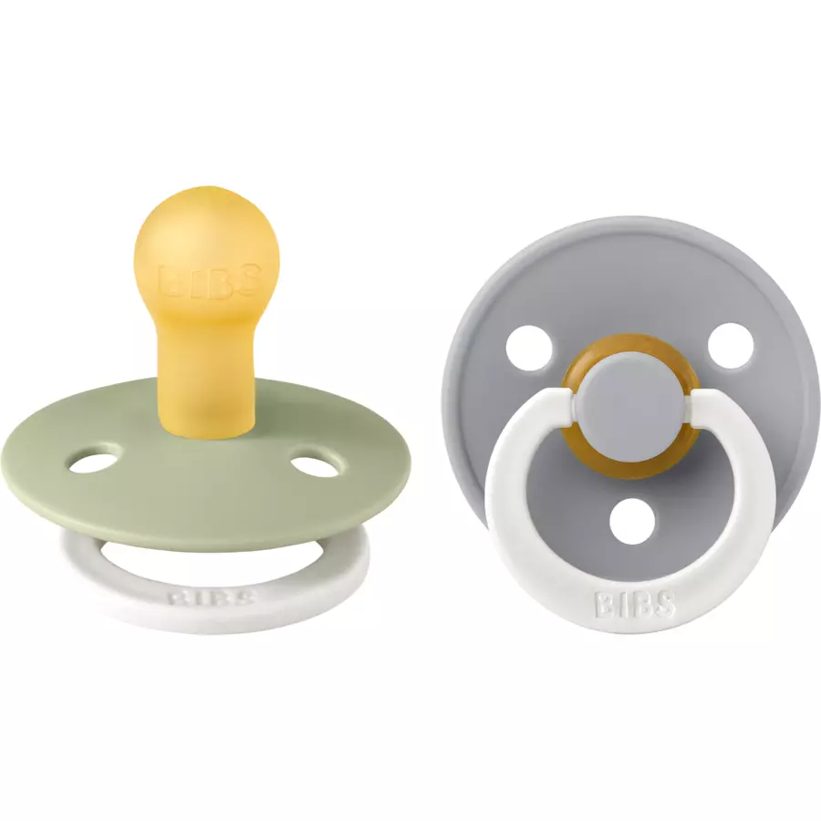 BIBS® Nachtschnuller Colour Sage  Cloud 0-6 Monate, 2 Stk.