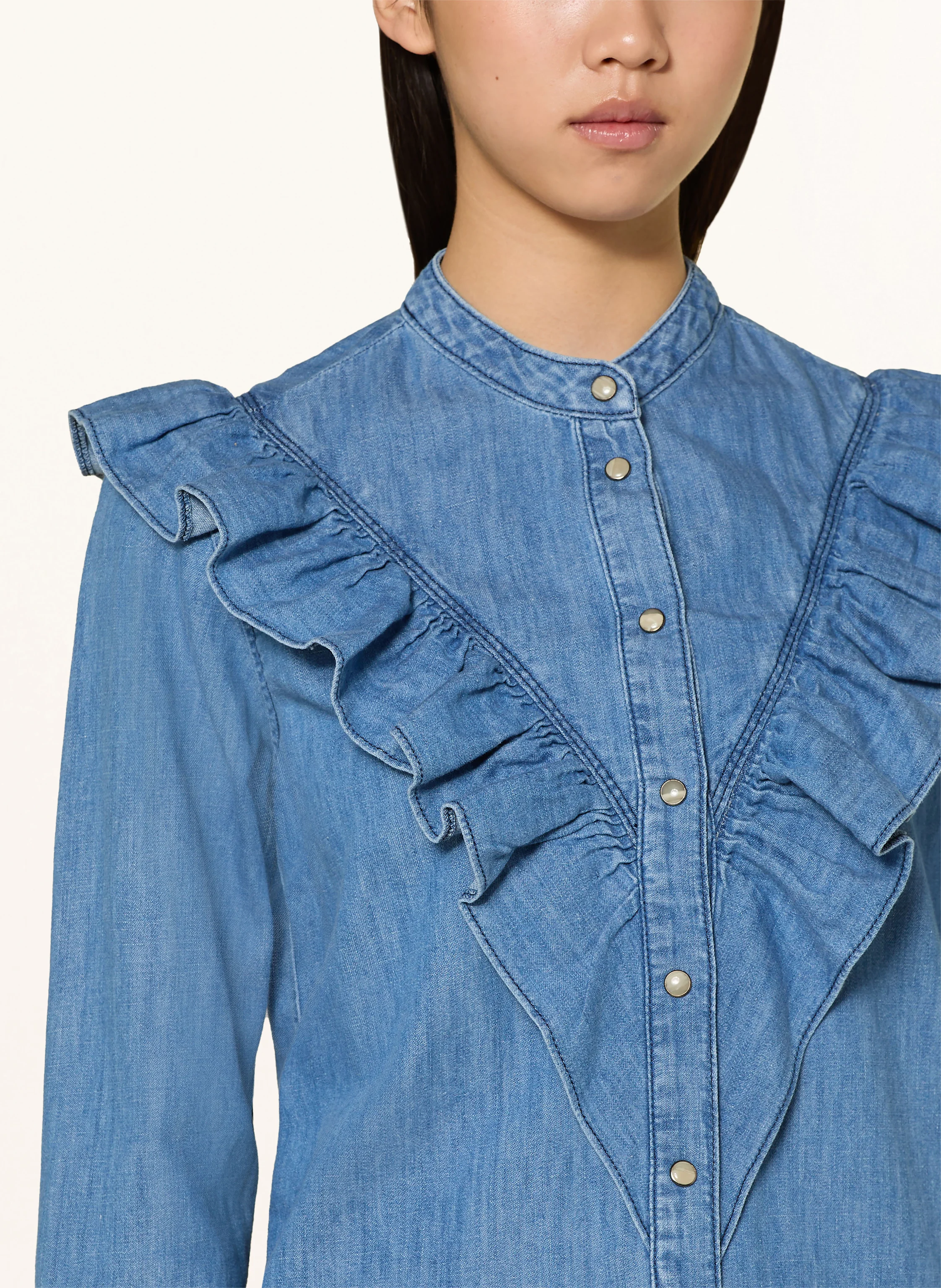 Pepe Jeans Bluse KATIA in Jeansoptik