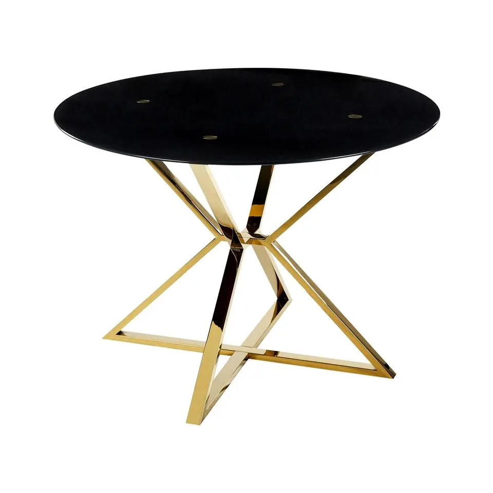 BOSCO - Eettafel - Zwart - Veiligheidsglas