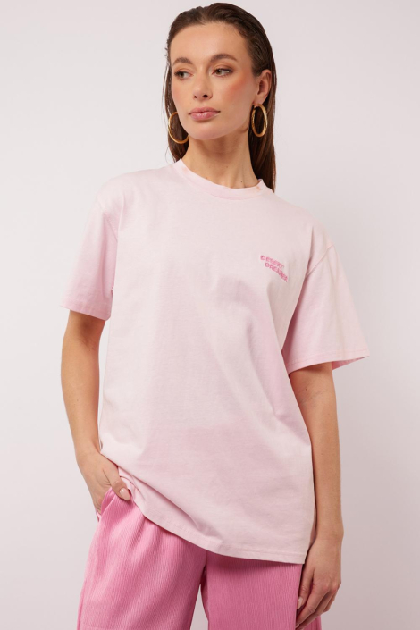 Fluresk roze dames t-shirt