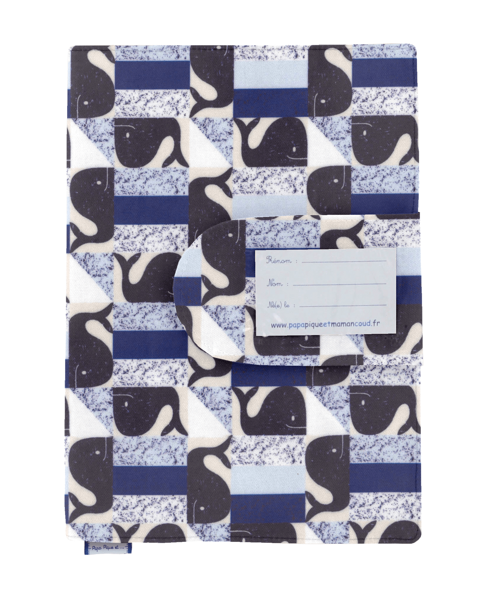 Protège Carnet De Santé Baleino Bleu