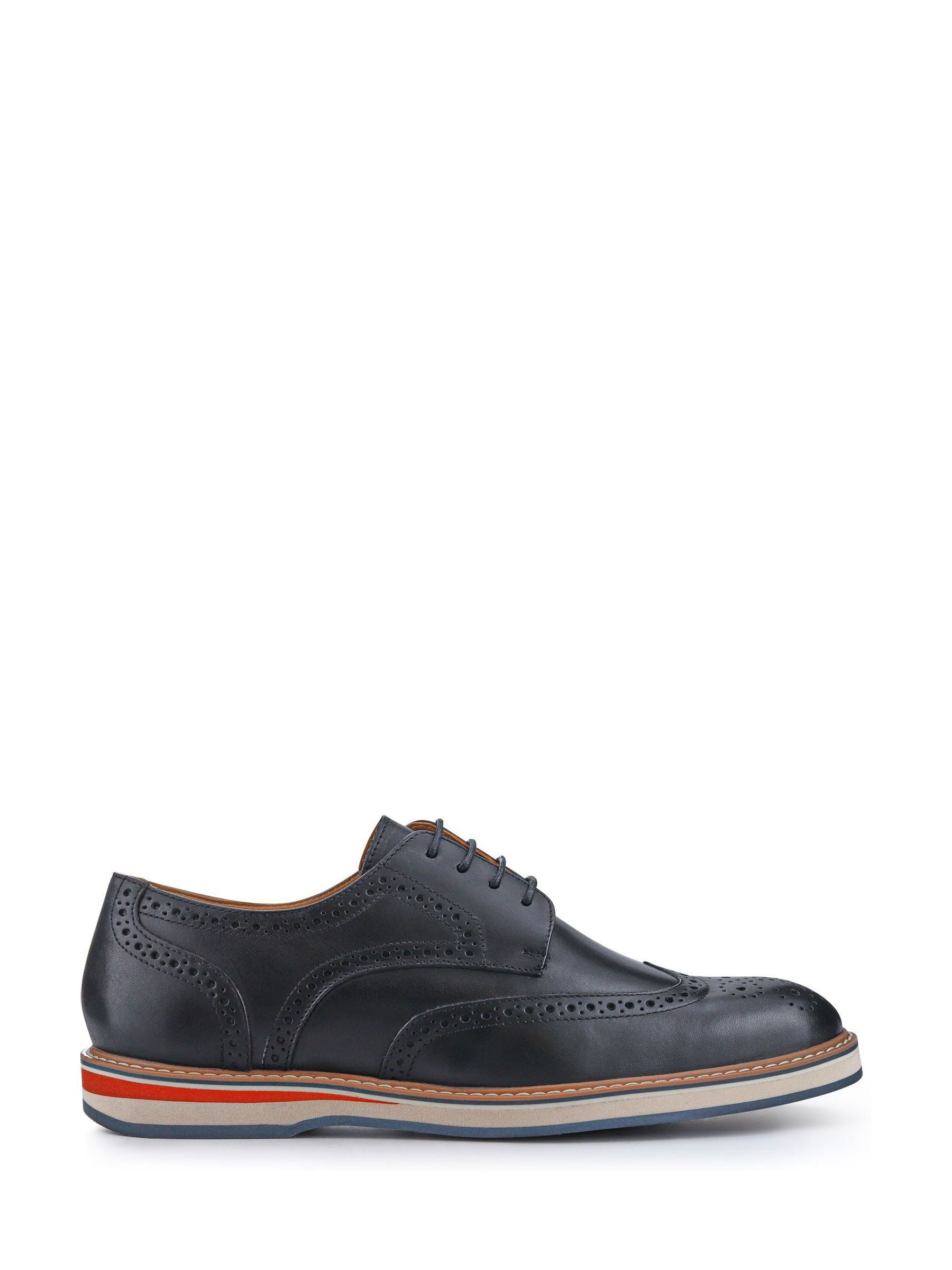 Zwart - Pavers Gents Lace-Up Smart Leather Shoes
