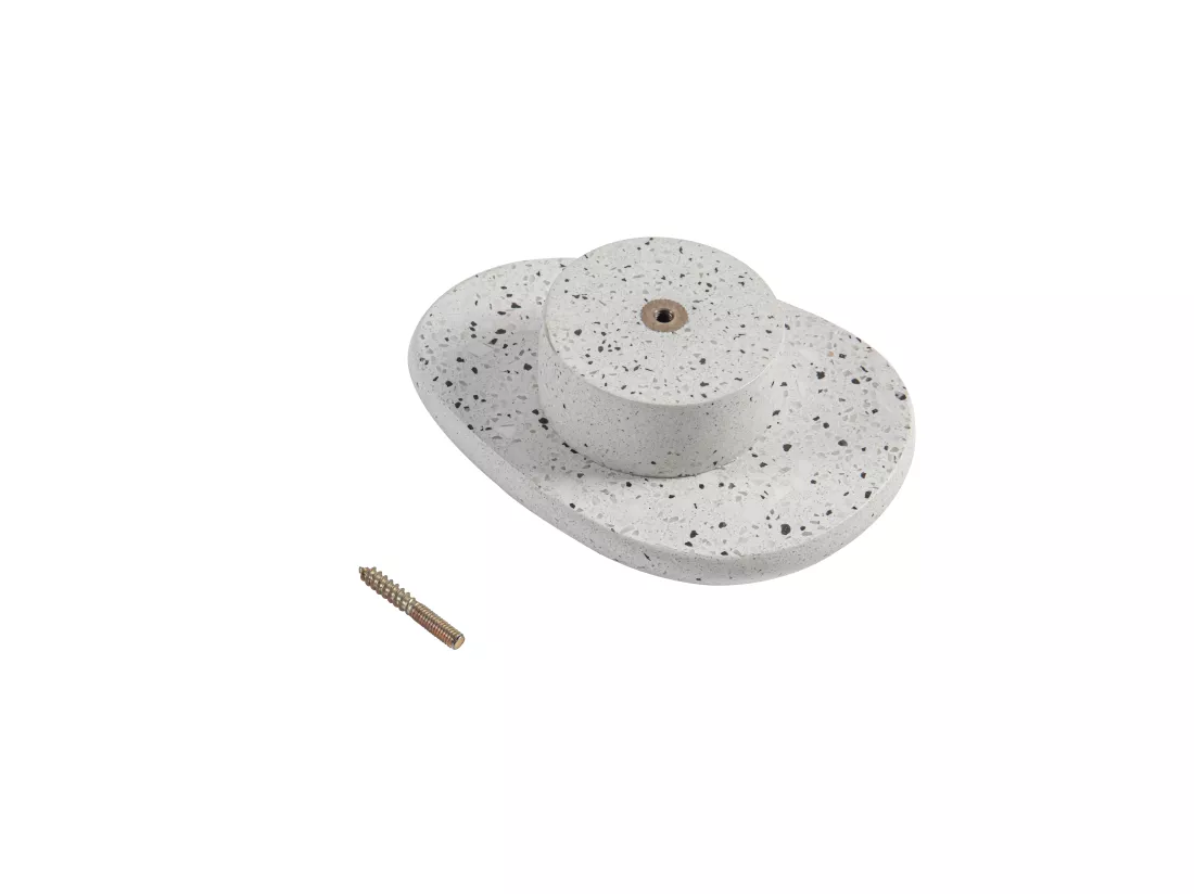Lot de 3 patères de salle de bain en terrazzo - 3 tailles - STOCHI