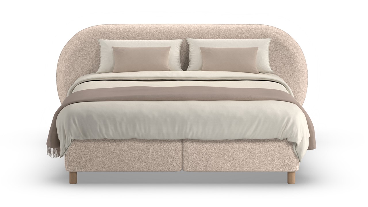 Boxspring Flow - Warm wool beige