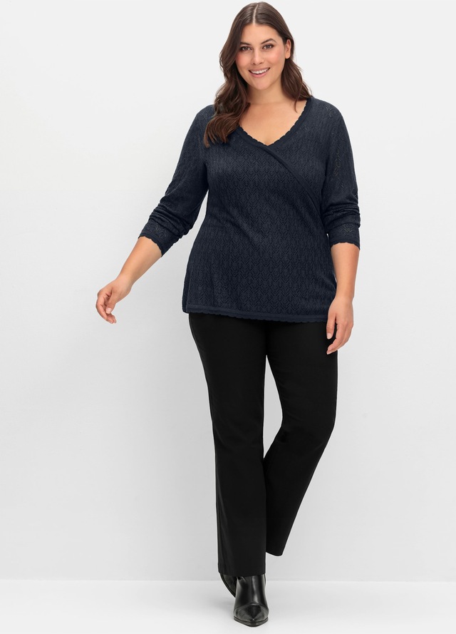 Sheego V-Ausschnitt-Pullover »V-Ausschnitt-Pullover«