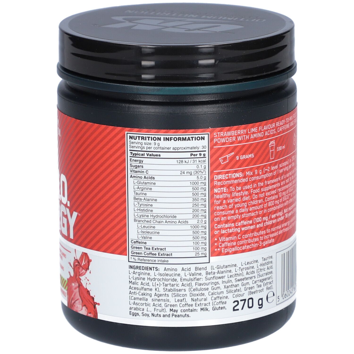 Optimum Nutrition Essential AMIN.O. Strawberry Lime