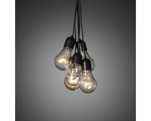 10-lichts LED biertuinketting Konstsmide amber
