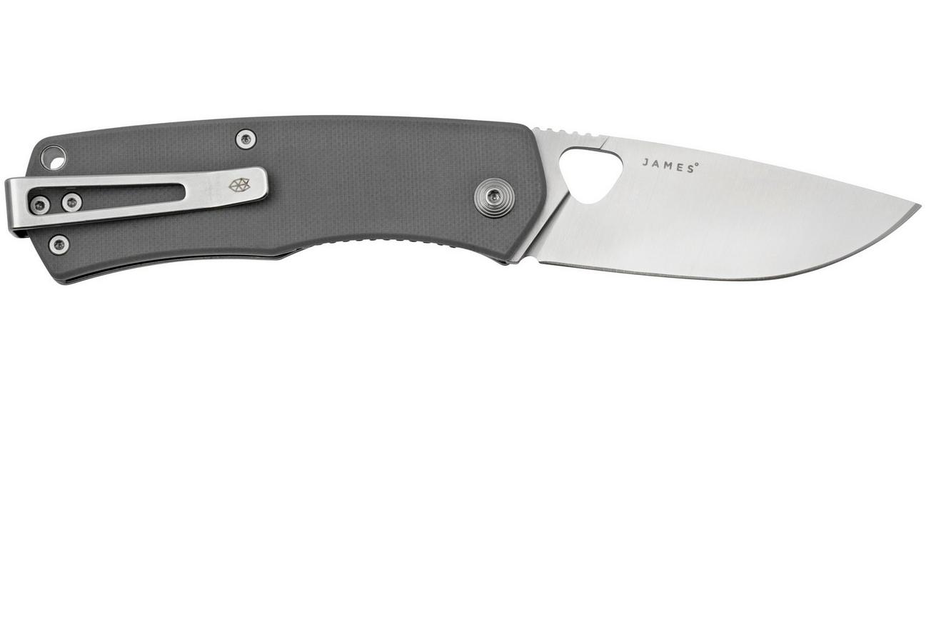 The James Brand The Folsom KN112139-00, G10 Primer Gray, zakmes