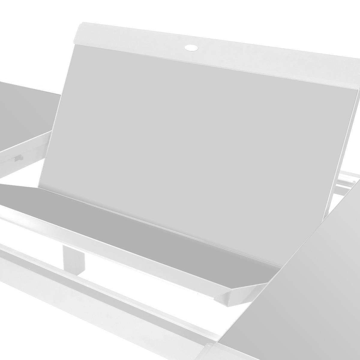 TABLE ALLURE EXTENSIBLE GRIS BLANC 10 PLACES