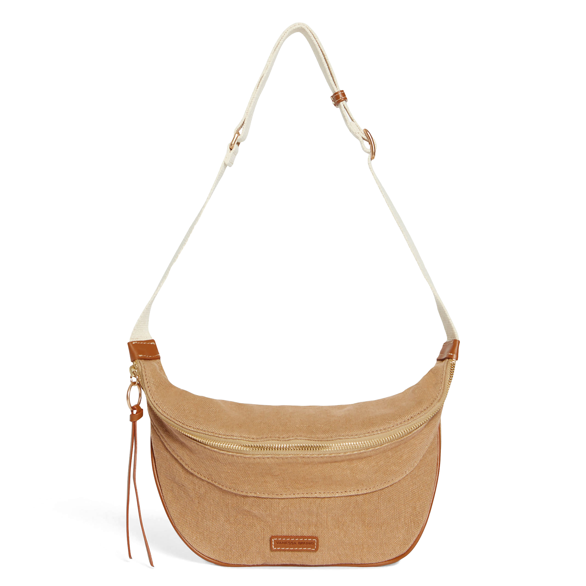 Sac banane en lin| Marron