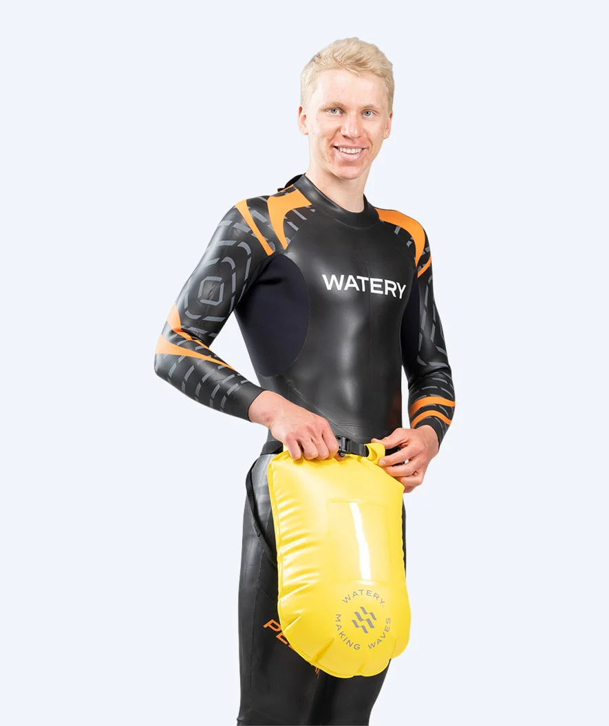 Watery havtaske til svømning - Window PVC 28L - Gul