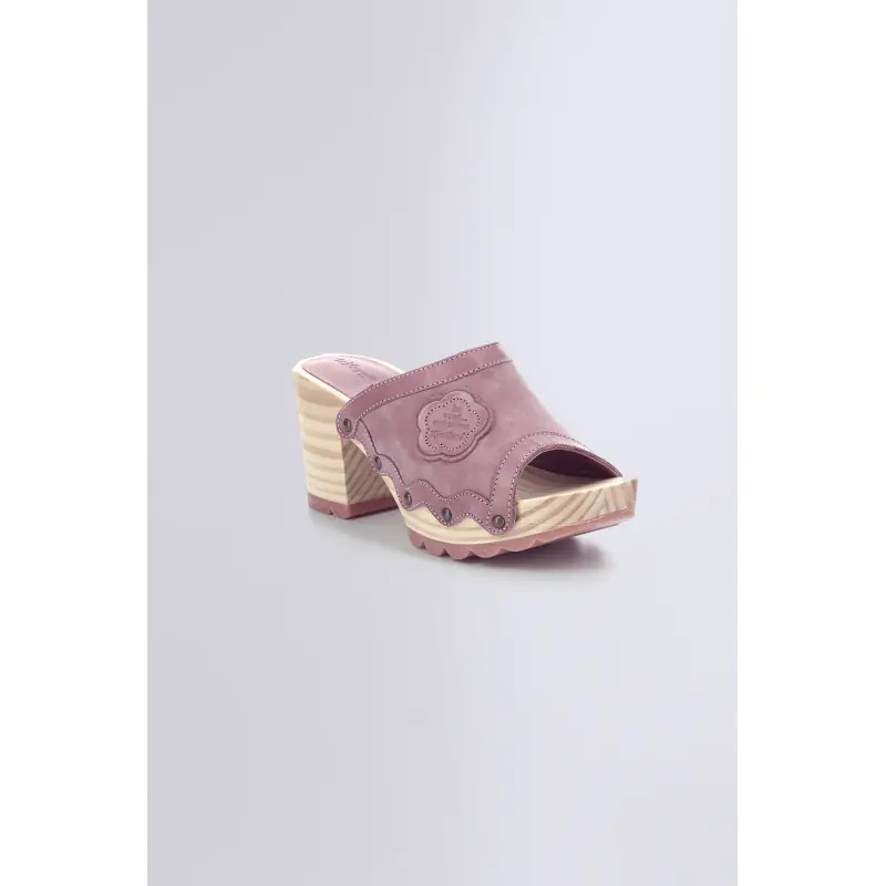 KICK WOODSTOK VIOLET CLAIR MULES Cuir Femme
