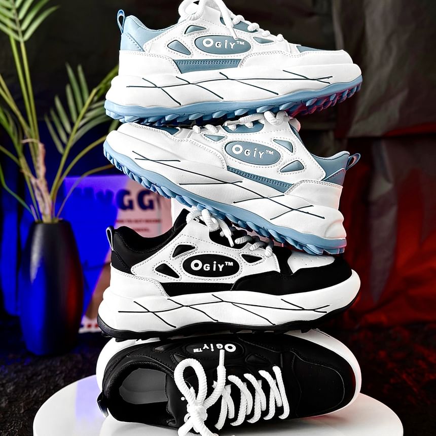 Tanzanite - Platform Paneel Sneakers