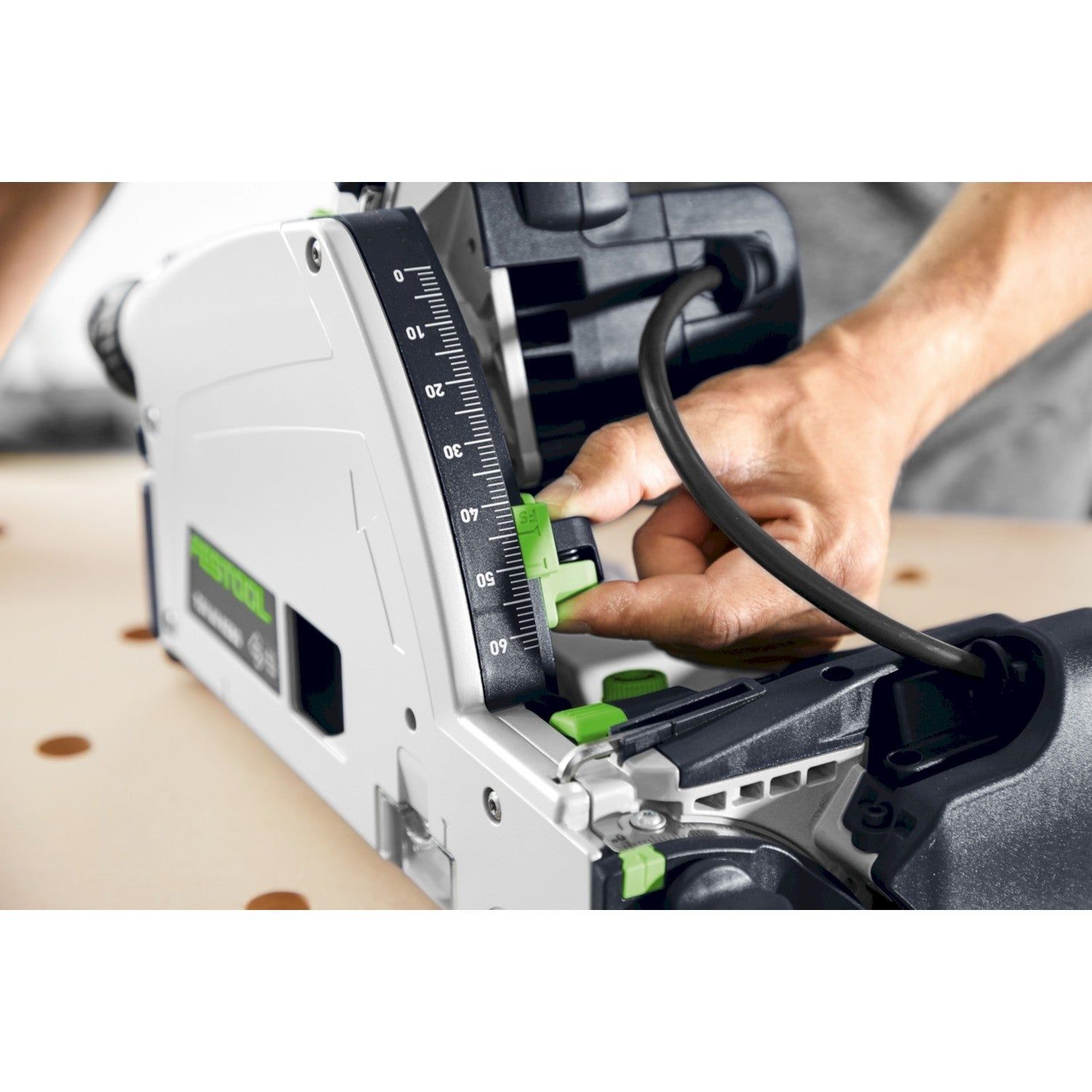 Festool TSV 60 KEBQ-Plus-FS Invalzaag met voorritsfunctie in Systainer   FS 1900/2 Geleiderail - 577743