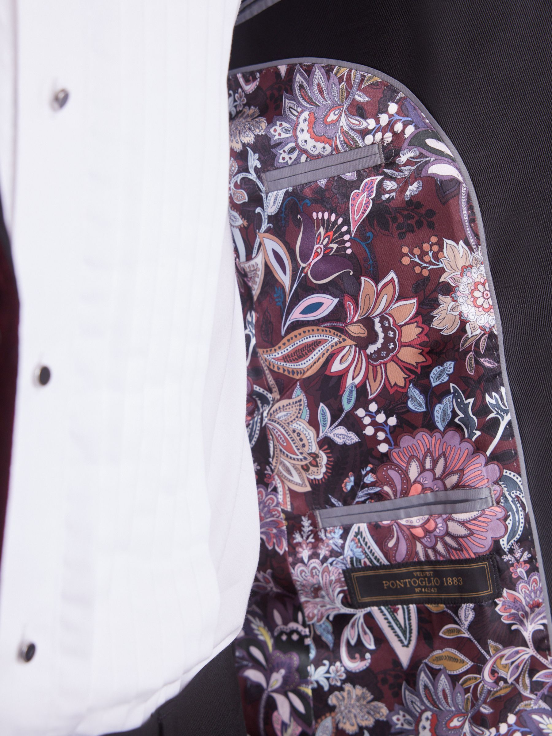 Bordeauxrood - Slim Fit - Signature Pontoglio Italiaanse fluwelen blazer