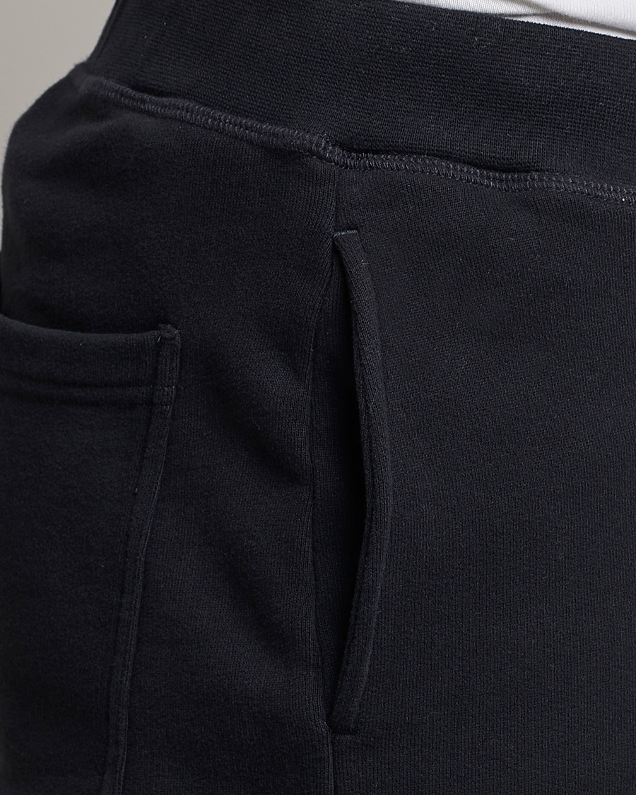 Sunspel Cotton Loopback Track Pants Black