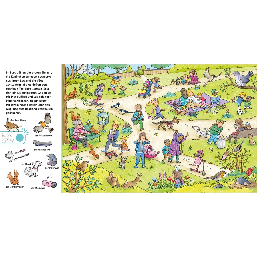 Carlsen Hör mal (Soundbuch): Wimmelbuch: Wald und Wiese