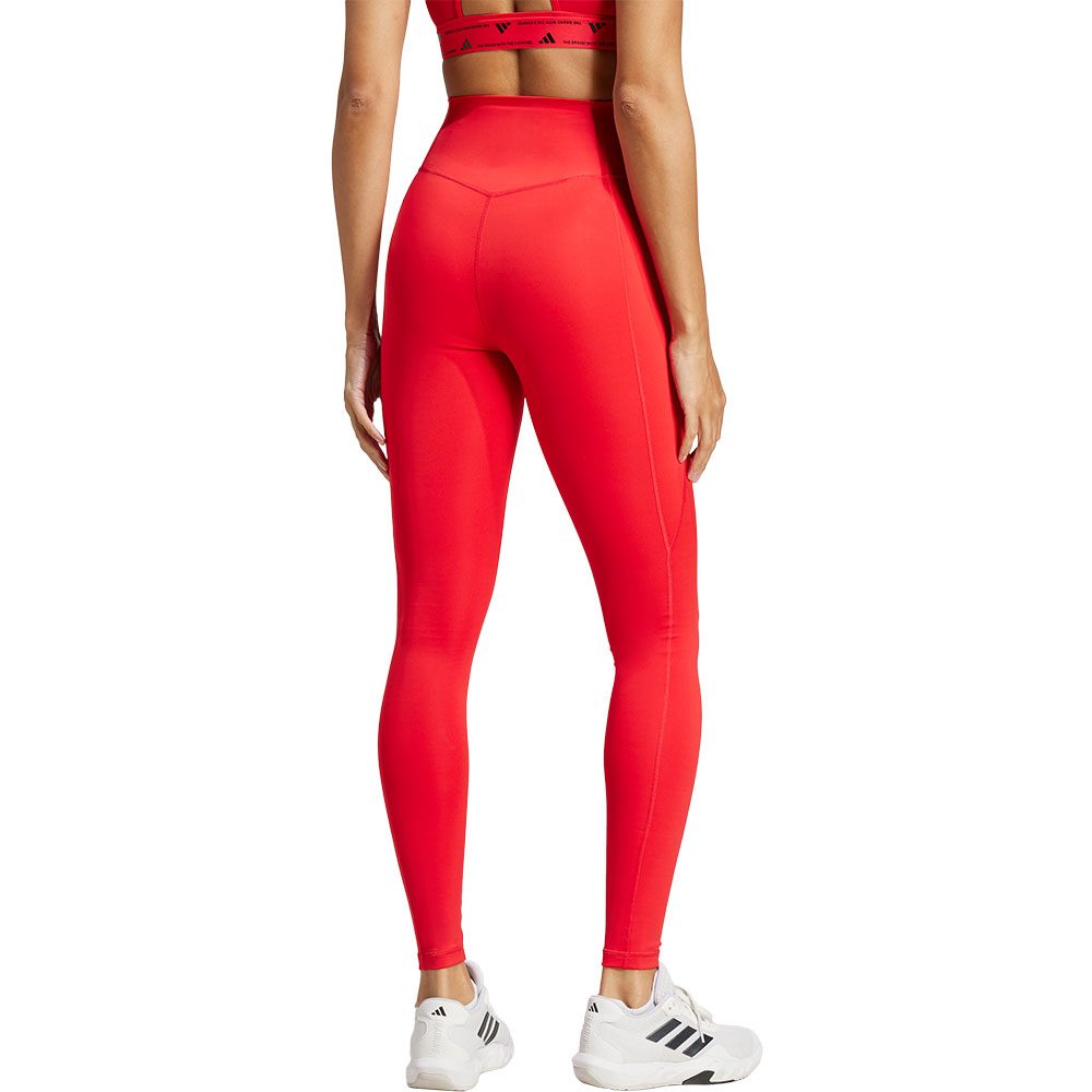 adidas Optime Essentials Stash Pocket Full-Length Leggings Damen pure ruby