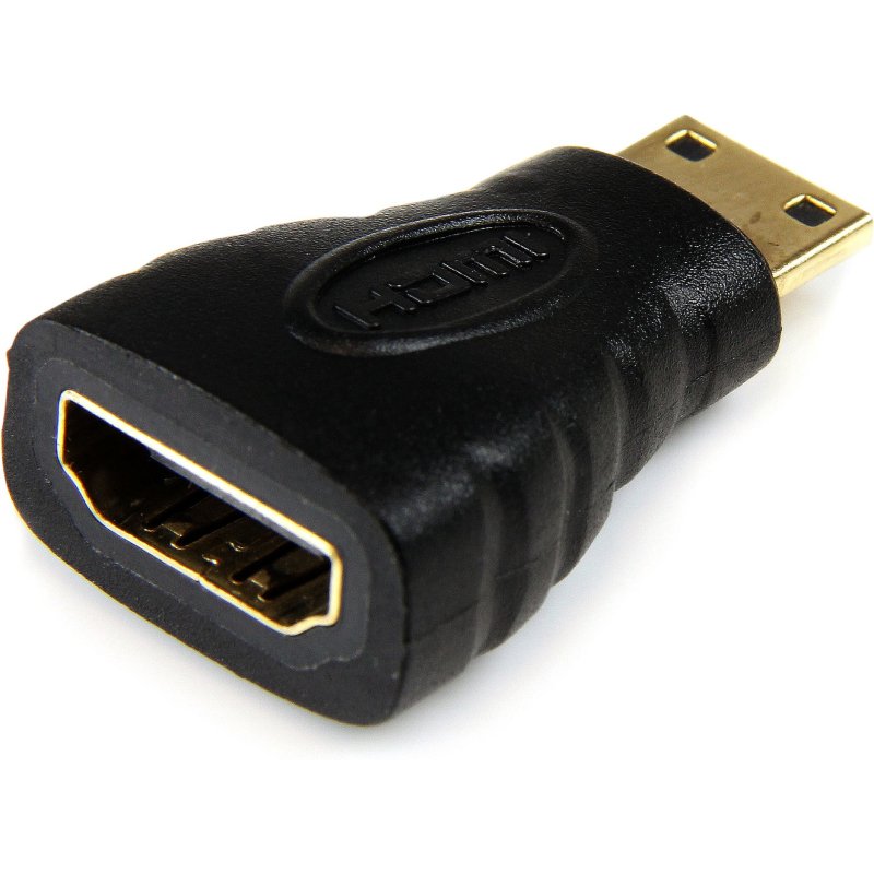 StarTech.com Adaptateur Mini HDMI vers HDMI - Convertisseur HDMI Haute Vitesse 4K - Adaptateur HDMI Haut Débit Ultra HD 4K 30Hz - HDMI 1.4 - Connecteurs Plaqués Or - Noir