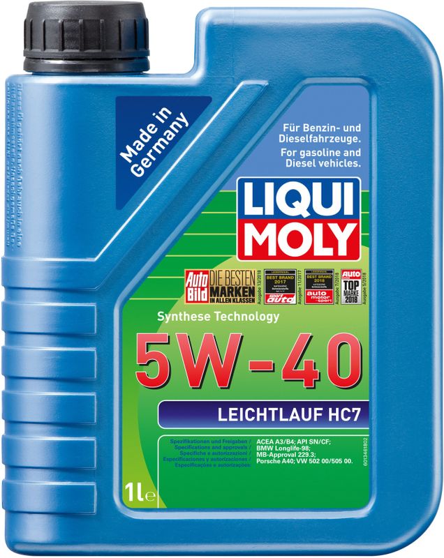 Liqui Moly - Leichtlauf HC7 5W40 - MotorOlie - 1L - Synthetisch