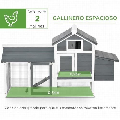 Galinheiro de madeira para exterior PawHut
