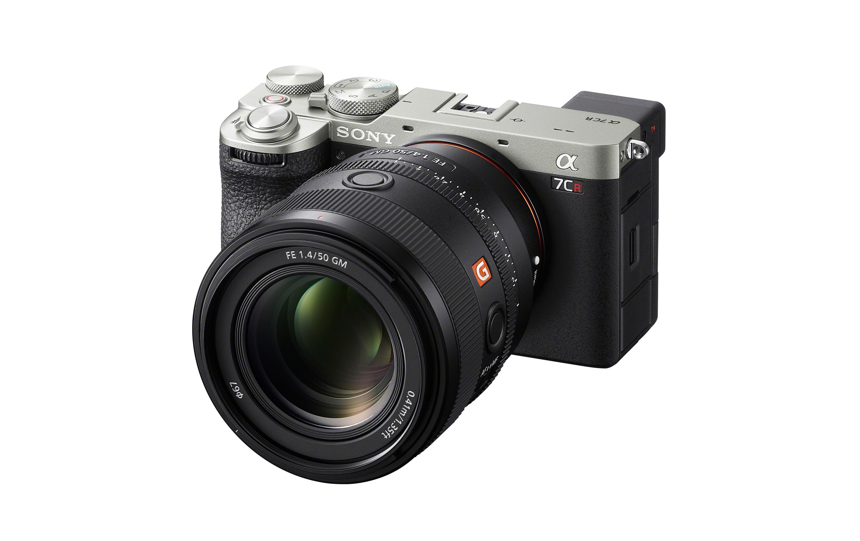 Fotokamera Alpha 7CR Silber<br>Spiegellose Vollformat-Wechselobjektivkamera (kompakt, 61 Mpx, Echtzeit-Autofokus, 4K 60p)