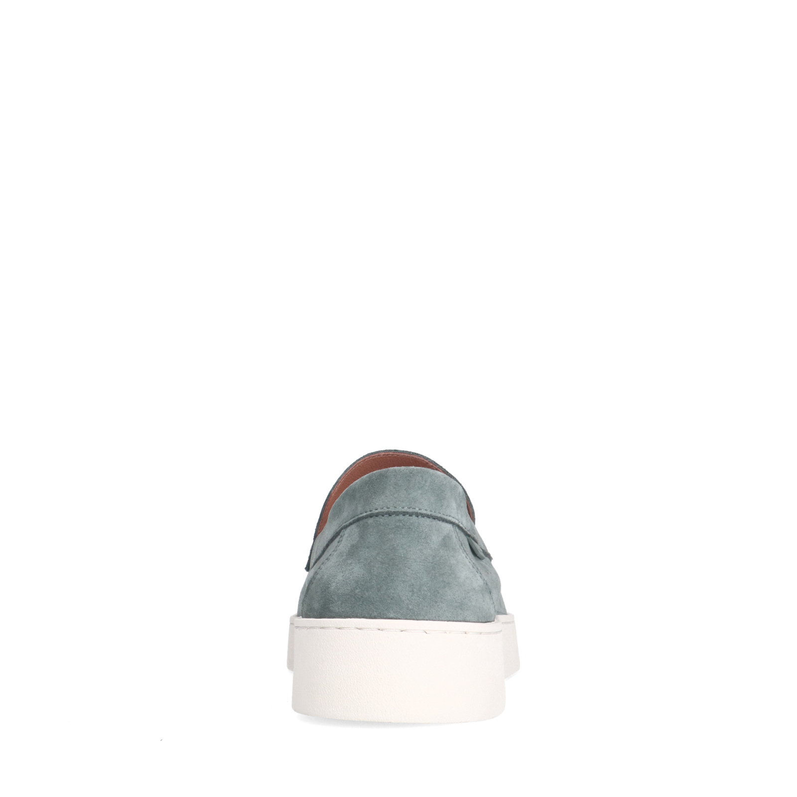 Blauwe suède loafers