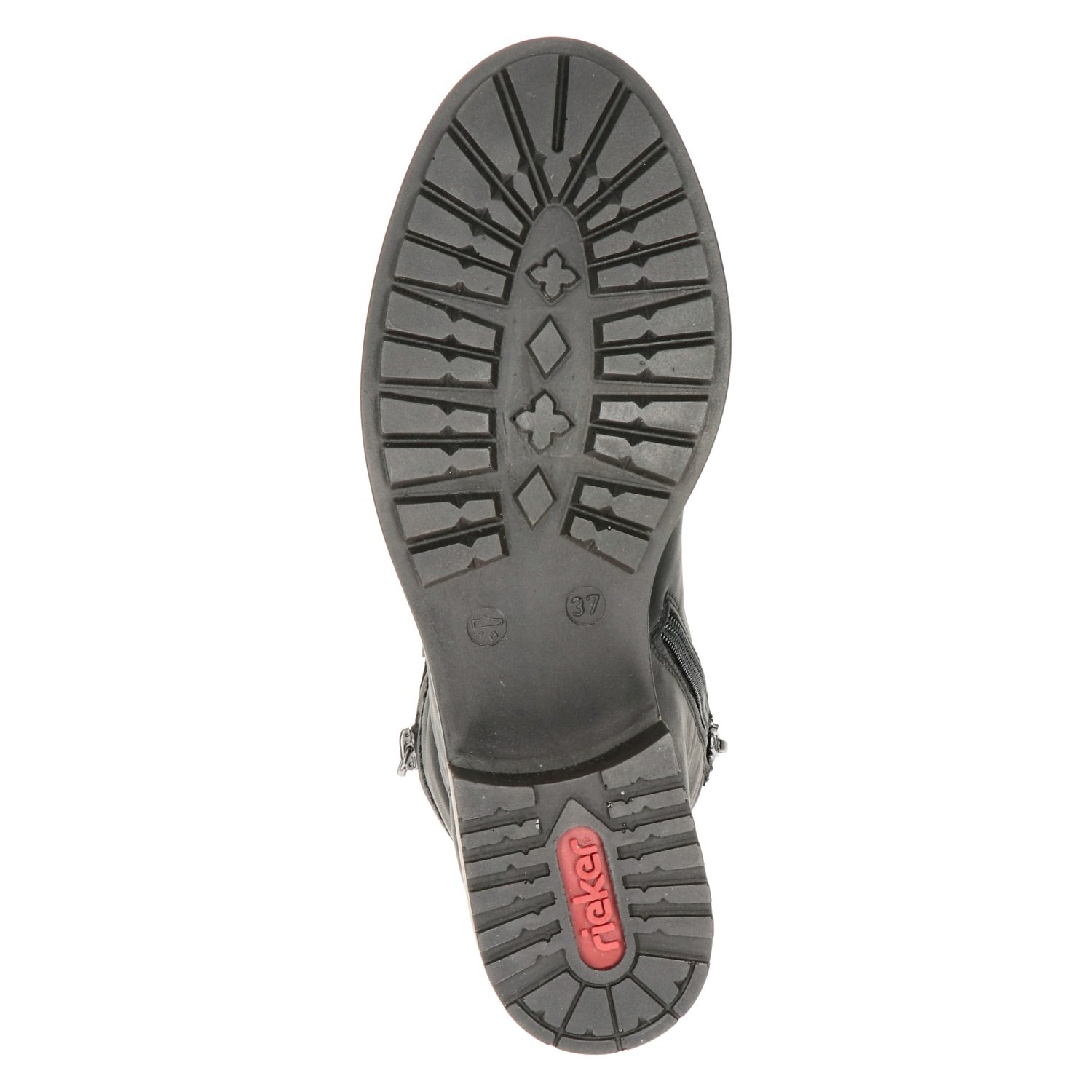 dames veterboot Rieker Zwart